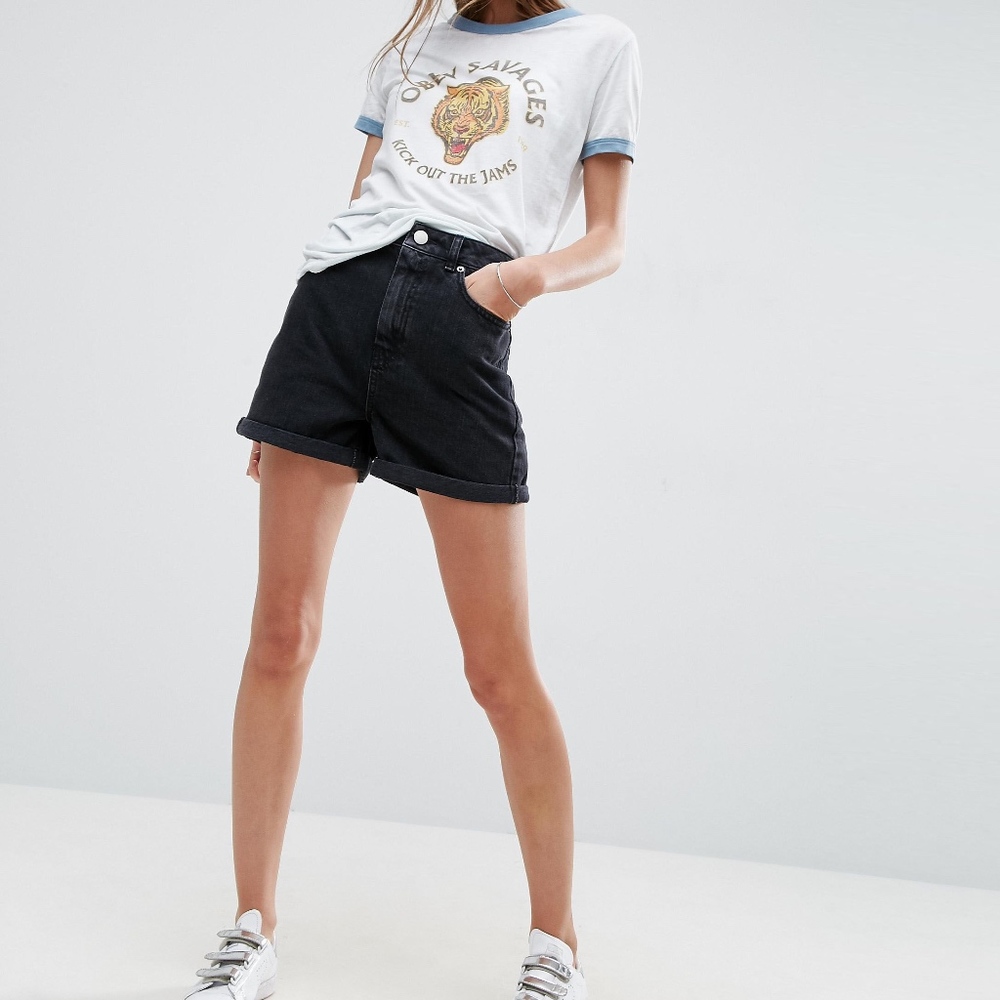 ASOS DESIGN denim Ritson mom short
